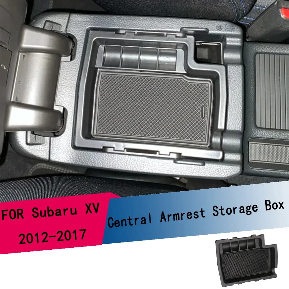 Scatola portaoggetti per bracciolo auto per Subaru XV 2012-2017 Crosstrek Impreza 2012-2016, organizer per console centrale, accessori interni