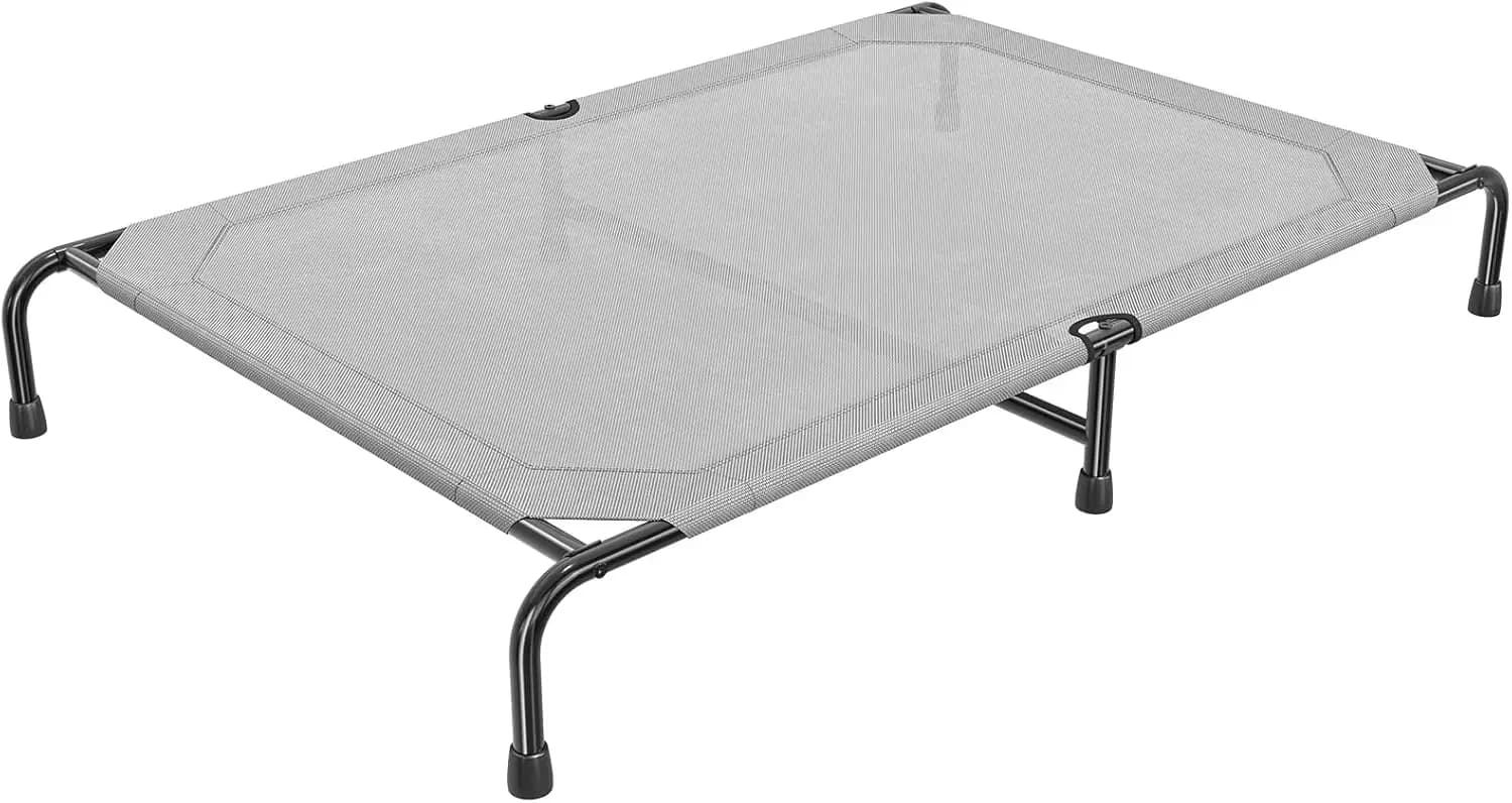 Cuccia rialzata per cani di taglia extra large, lettino impermeabile XL per cani, cuccia rialzata da esterno, 60,25" x 37,25", Grigio