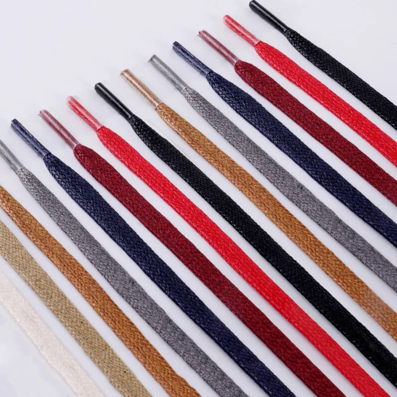 2/6 Pieces New Lace Plates Cotton Plated 0,6 cm Width for Sneakers and Boots, Waterproof, Leather, 80/100/120/140/160 cm
