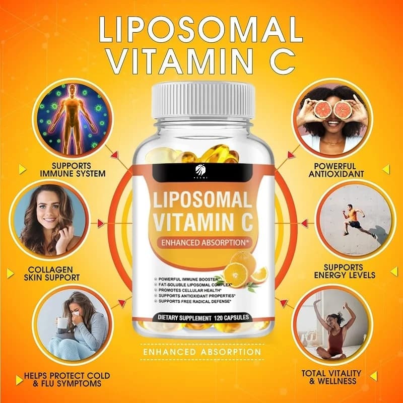 Fat-soluble vitamin C fat-soluble antioxidant capsules for immune system and collagen enhancer Highly absorbable supplement
