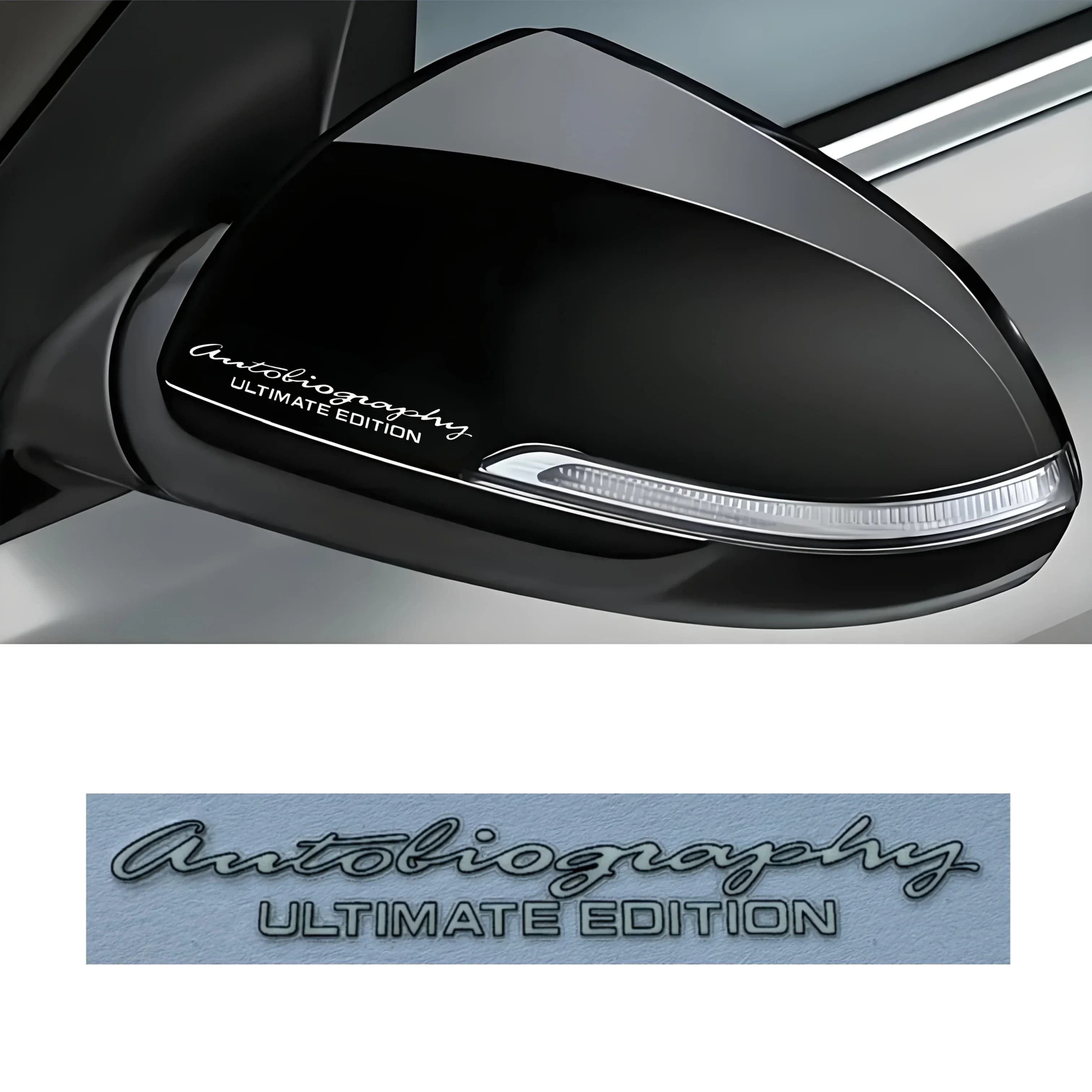 Decalcomania distintivo logo auto ultimo autobiografia 2 pezzi per SUV berlina esterna