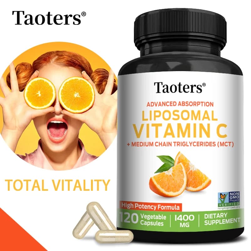 Liposomal Vitamin C Capsules, High Absorption Antioxidant, Supports Immunite System, Stimulates Collagen Production, Energy and Skin Wellness