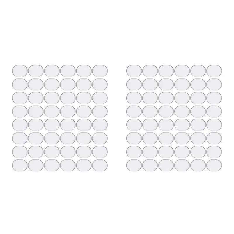 ABLB-96 Pezzi Smorzatori per Batteria in Gel, Cuscinetti Silenziosi in Silicone, Smorzatori Morbidi per Batteria, Cuscinetti Mute per Batteria, Pad in Gel per Smorzamento (Trasparente)