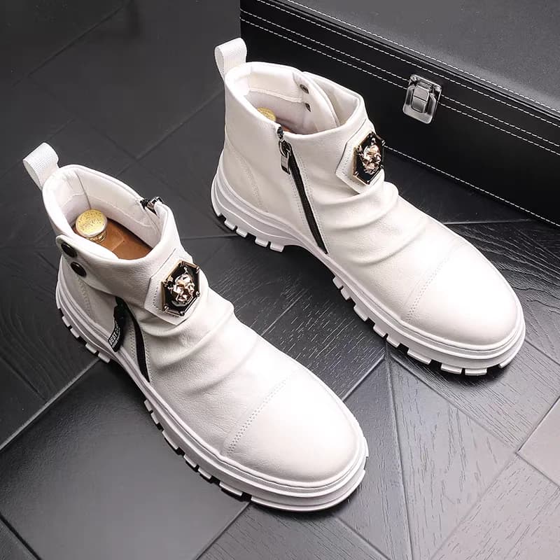 Men's Luxury Designer Suede Embroidery Thick Bottom Casual Flats Platform Shoes Skateboard Sew and glue Sneakers Zapatos Hombre