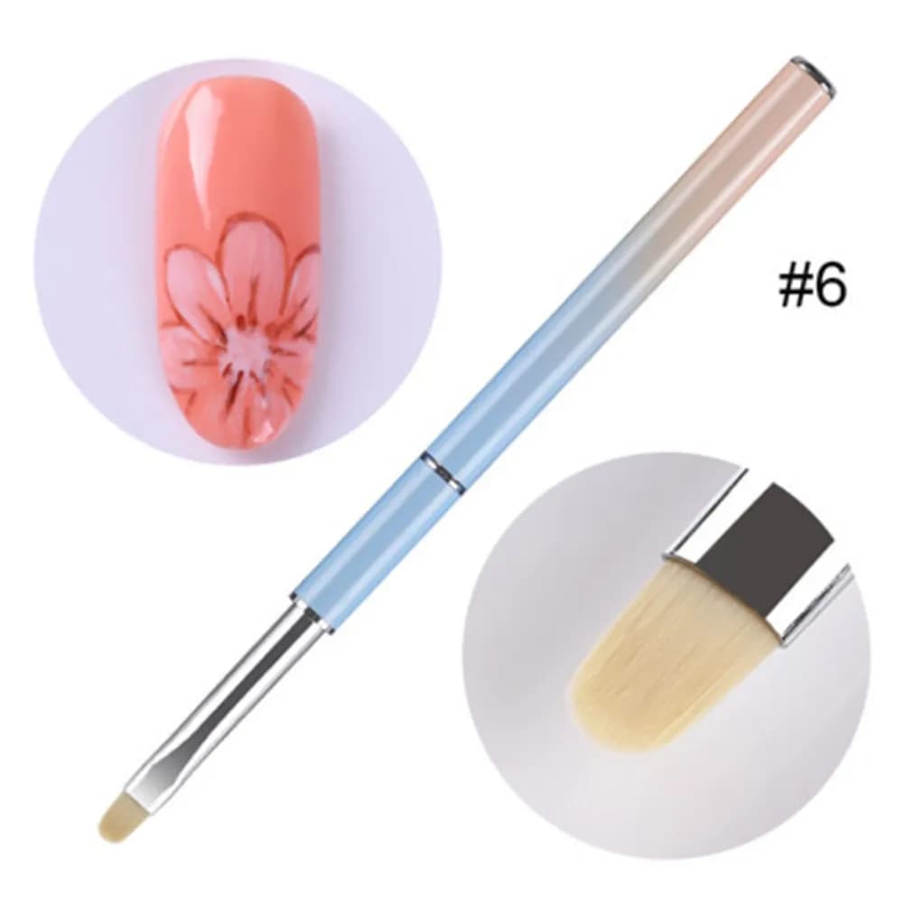 Penna per manicure, strumento per disegno a colori con gel UV per nail art, design creativo, manico in metallo resistente, facile da usare, pratico