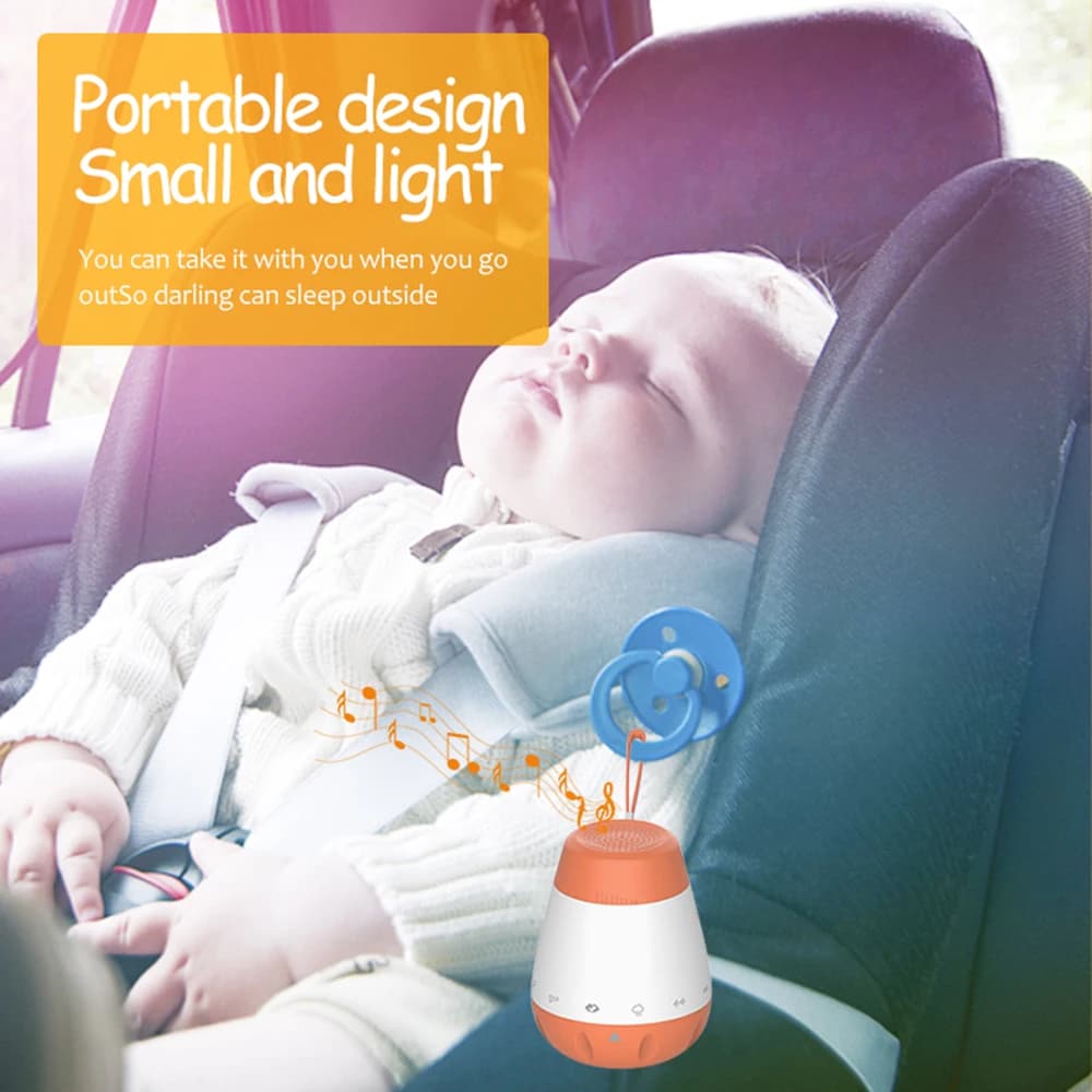 Portable Newborn White Noise Machine Baby Smart Music Voice Sensor Infants Bad Sleep Helper Therapy Sound Monitor Generator