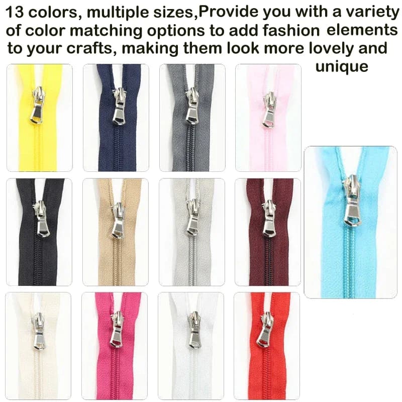 1 pz 15 pollici-31 pollici (40 cm-80 cm) cerniere a spirale in nylon open-end per cucito su misura artigianato cerniere in nylon accessori 13 colori