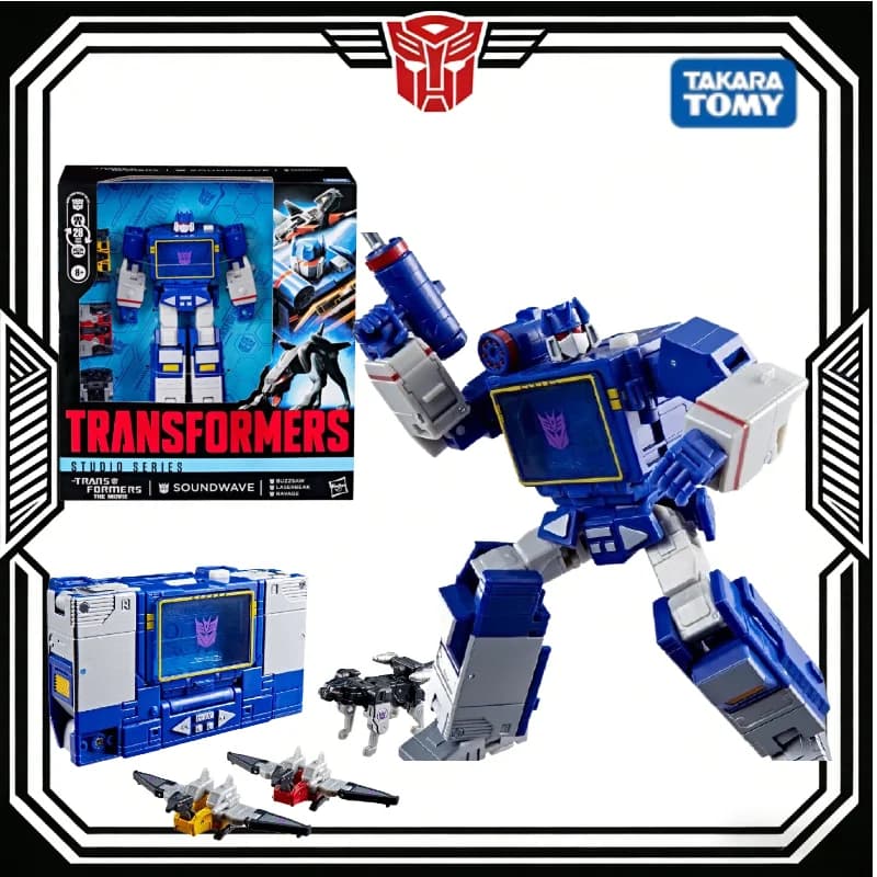 Disponibile: Action Figure Studio Series 86 L Core Soundwave con Laserbeak e Ravage Cassettes - Kit Garage Figure d'Azione