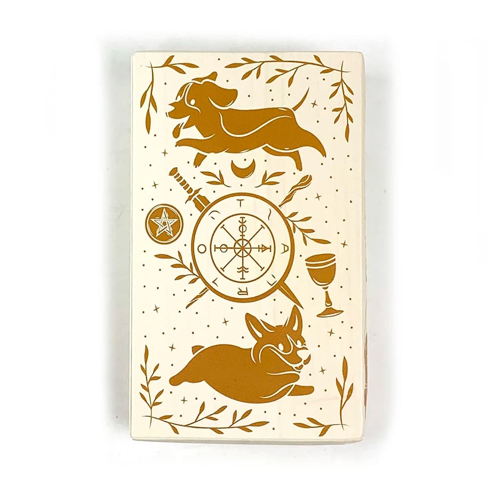 Cute Puppy Tarot Deck 78 Cards English Visions Divination Board Game Spiritual Divination Meditation Tarot Gift for Tarot Lover