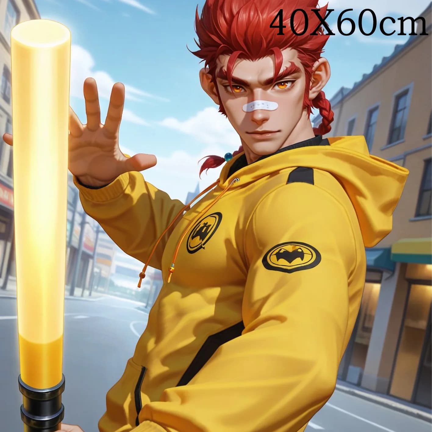 Dakimakura Anime Goku Copricuscino per divano con stampa su entrambi i lati, federa per cuscino 40X60 cm