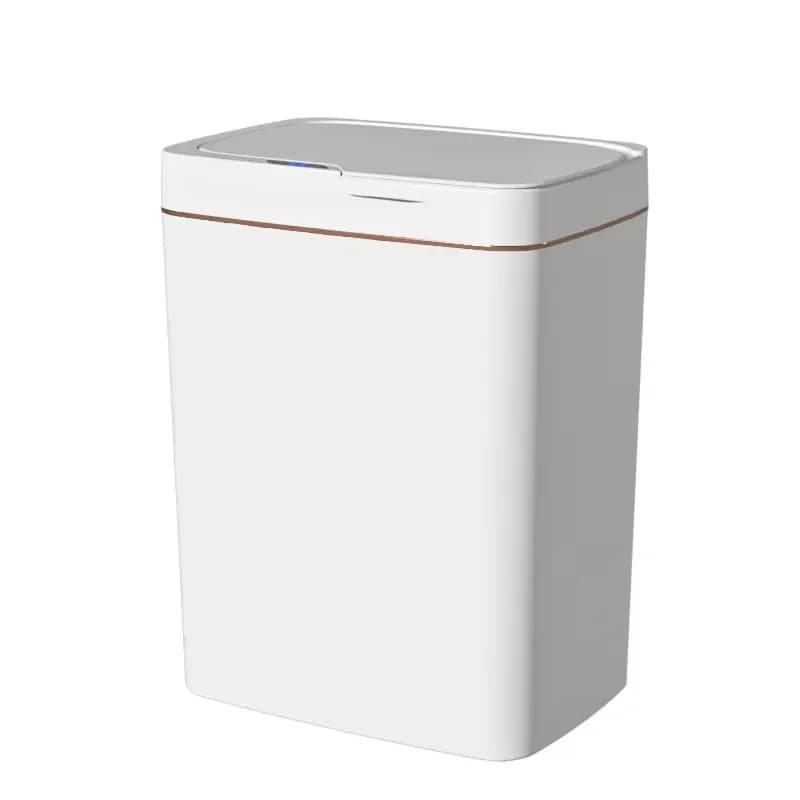 15L Rectangular Smart Induction Trash Can Vertical PP Material Automatic Waste Bin for Home Kitchen Creative Red Star Design