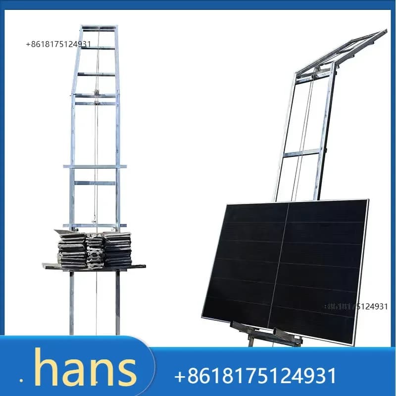 2026 Factory Direct Sales Solar Panel Lift 2-20M 300KG Electric Hoist For PV Installation Roof Mounting Construction