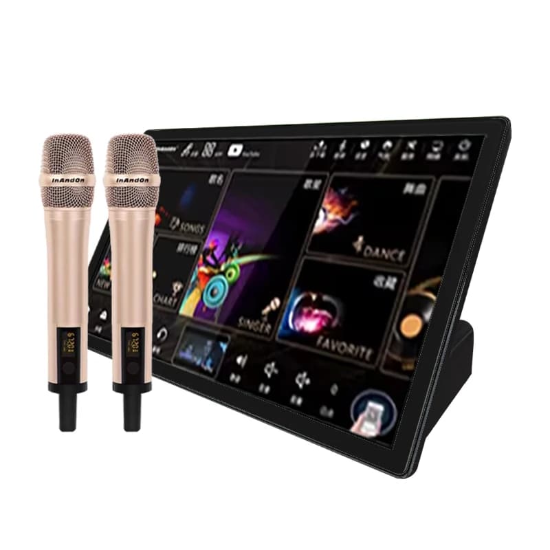 ZJZ Intrattenimento Karaoke Machine 4in1 Vendita calda Sistema Karaoke KTV Lettore Karaoke da 19 pollici 4TB con microfono wireless