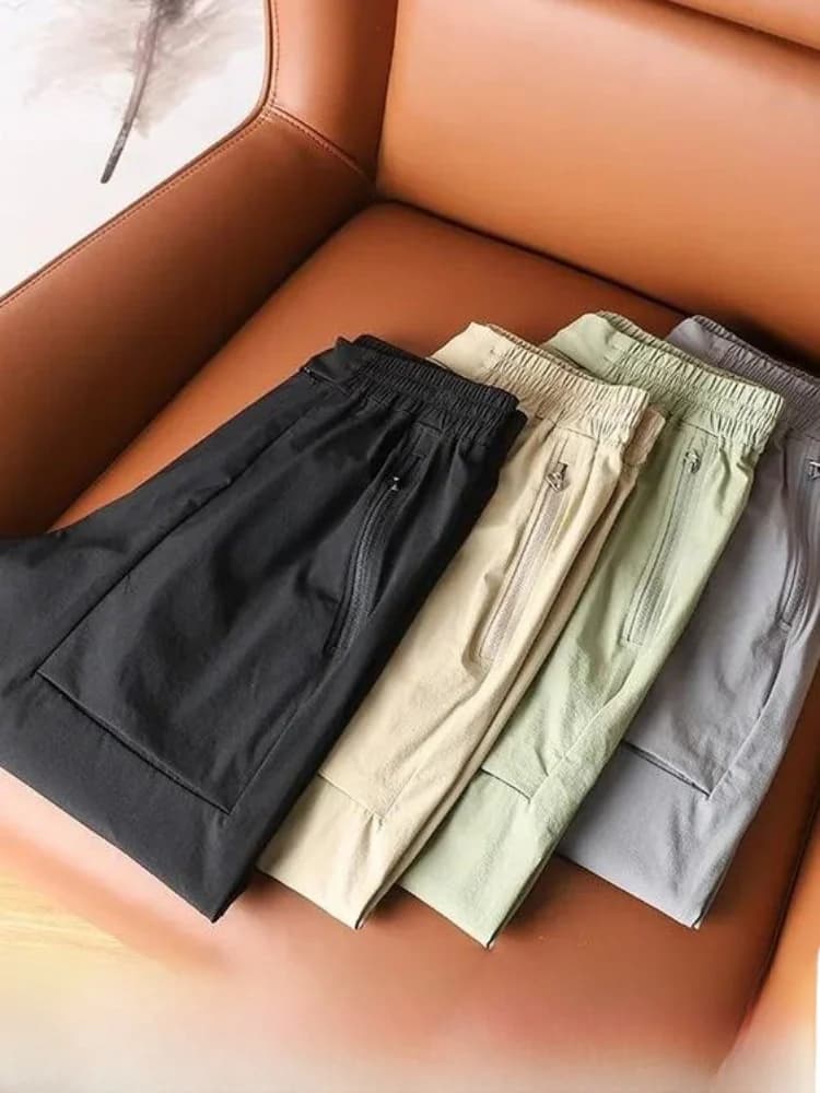 Cloud Sensation Black Tech Pantaloncini casual comodi da uomo ad asciugatura rapida per esterni, pantaloncini estivi alla moda con assorbimento istantaneo del sudore