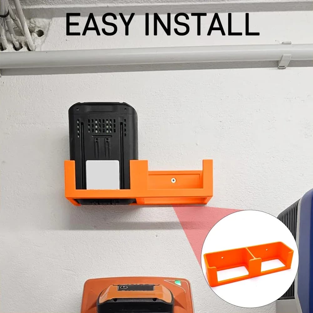Staffa base batteria portatile Supporto batteria a parete per 2 batterie Stihl AP AP100 AP200 AP300s AP500 AP500s