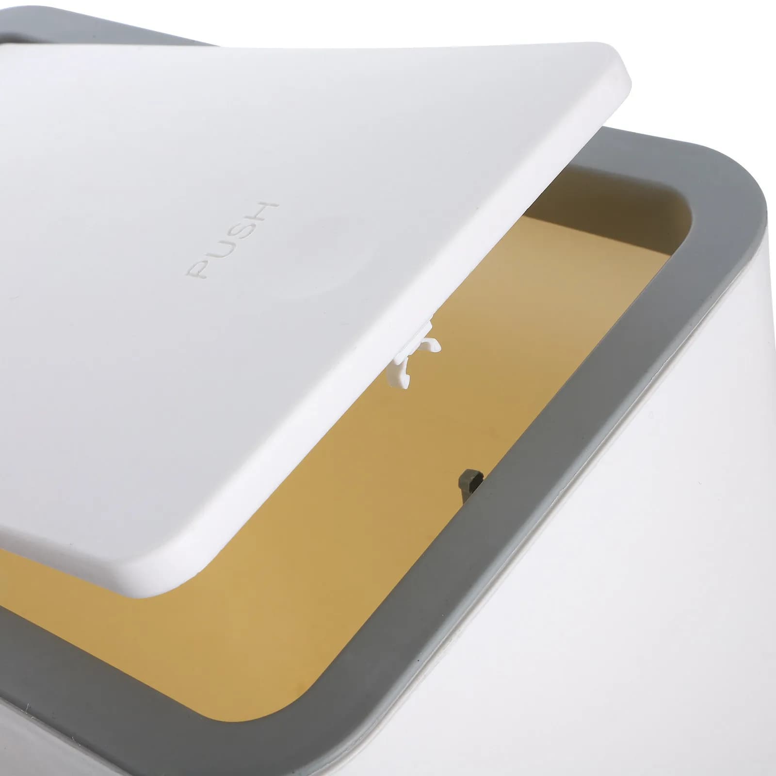 Cestino per Rifiuti in Plastica Stretto con Coperchio per Bagno, Camera da Letto, Cucina, Ufficio - Moderno ed Elegante Contenitore per Spazzatura Domestica in PP, Cestino Compatto