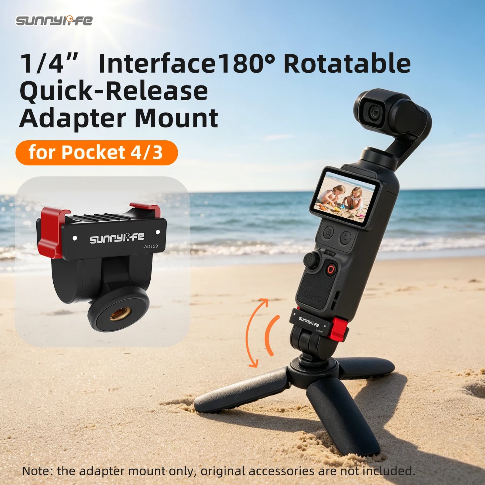 Quick Release Mount Base Adapter For DJI Osmo Pocket 4/3 Tripod Camera Accessories Mounting System