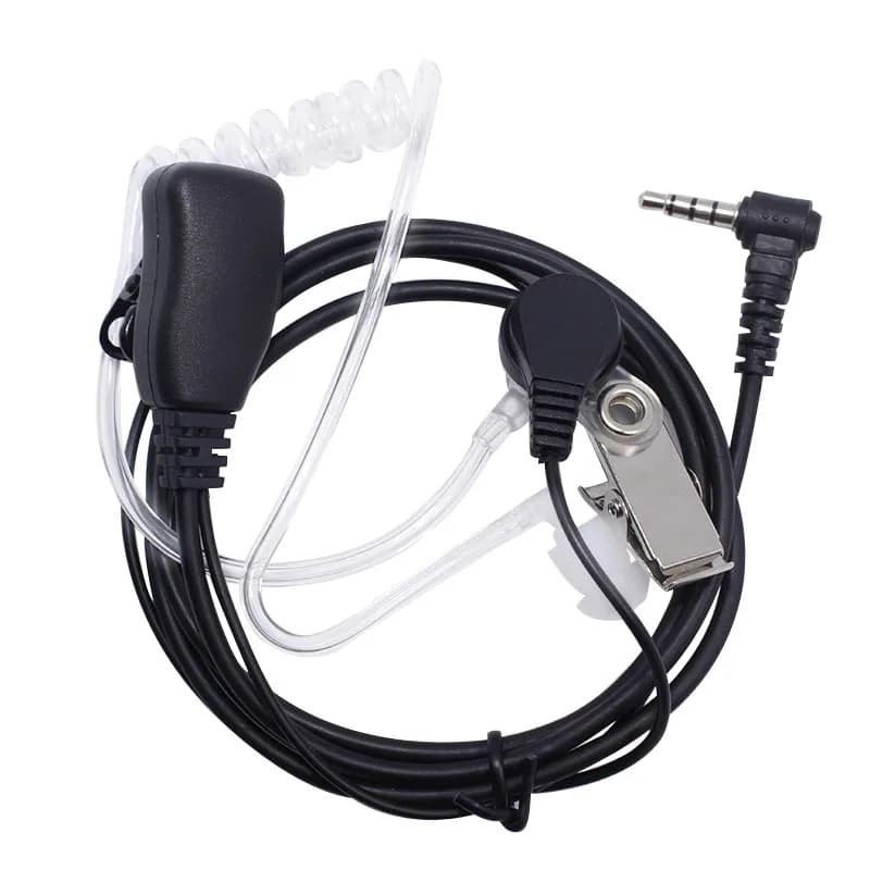 ABBREE Air Covert Auricolari a tubo acustico 1 pin 2,5 mm Walkie Talkie con microfono PTT compatibile con radio bidirezionale Motorola