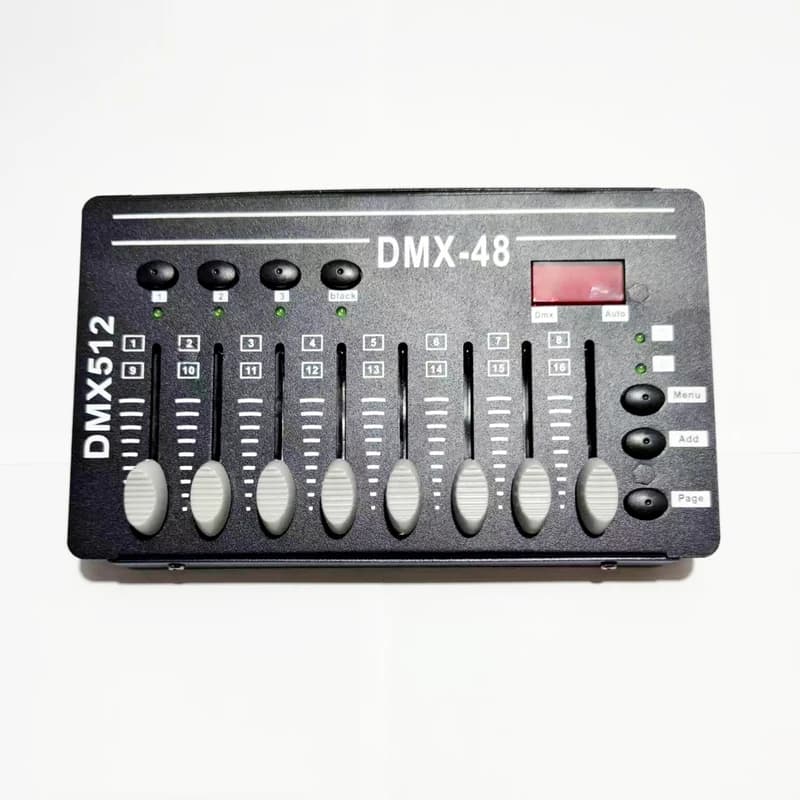 Controller DMX48 Console luminosa Controller luce scenica a LED Console dimmer Attrezzatura per illuminazione scenica Spettacolo di eventi luminosi per feste