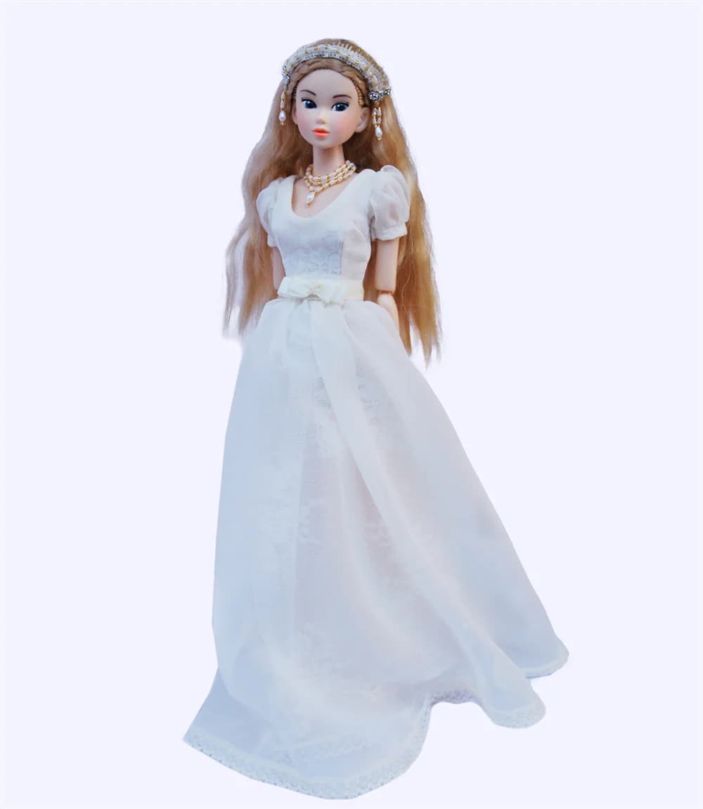 【2-4 settimane realizzate】 Abito da sposa bianco elegante e versatile alla moda in scala 1/6 Misura 30 cm momoko OB24 OB27 Bedoll PP ST FR Body