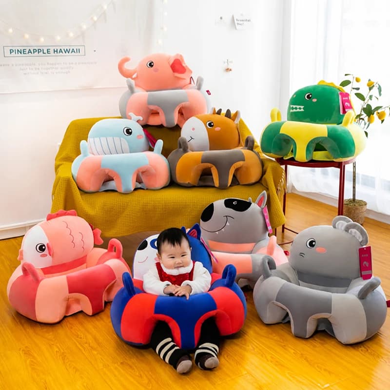 1 pcs child support seat Sit Up soft cushion for chair sofa cushion cute toy animal sofa seat Pads baby gifts Yong