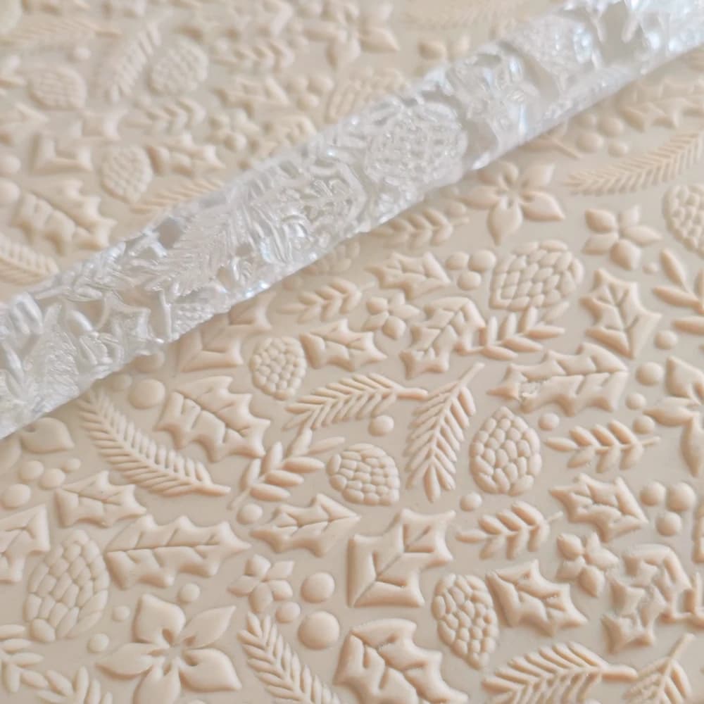 Strumenti per decorare torte Croste di torta Pasta per pasticceria Gumpaste Biscotti di zucchero Mattarelli in rilievo 3D con motivo natalizio