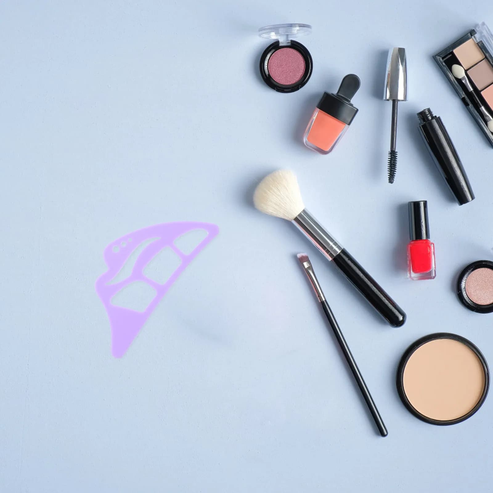Stencil in Silicone Riutilizzabile per Ombretto, Strumento per Trucco Occhi, Applicazione Rapida e Precisa, Ausilio per il Makeup