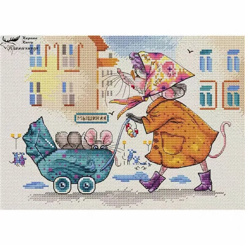 16333-A Cross Stitch ONLY FLOSS NO FABRIC NOT Cross-stitch Kit Embroidery Needlework WITHOUT Fabric Homfun Painting Crossing