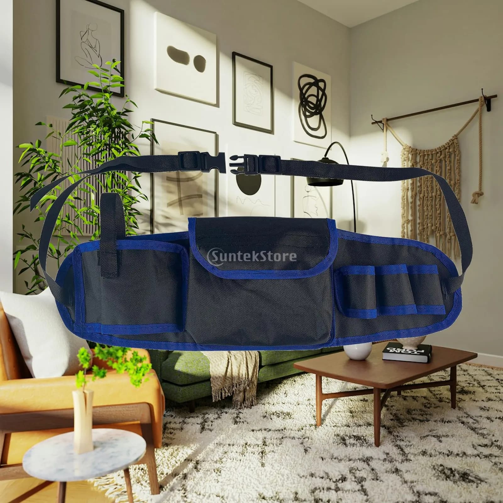 Waist Tool Belt Organizer Bag with Multiple Compartments for Electrician Carpenter Handyman Construction