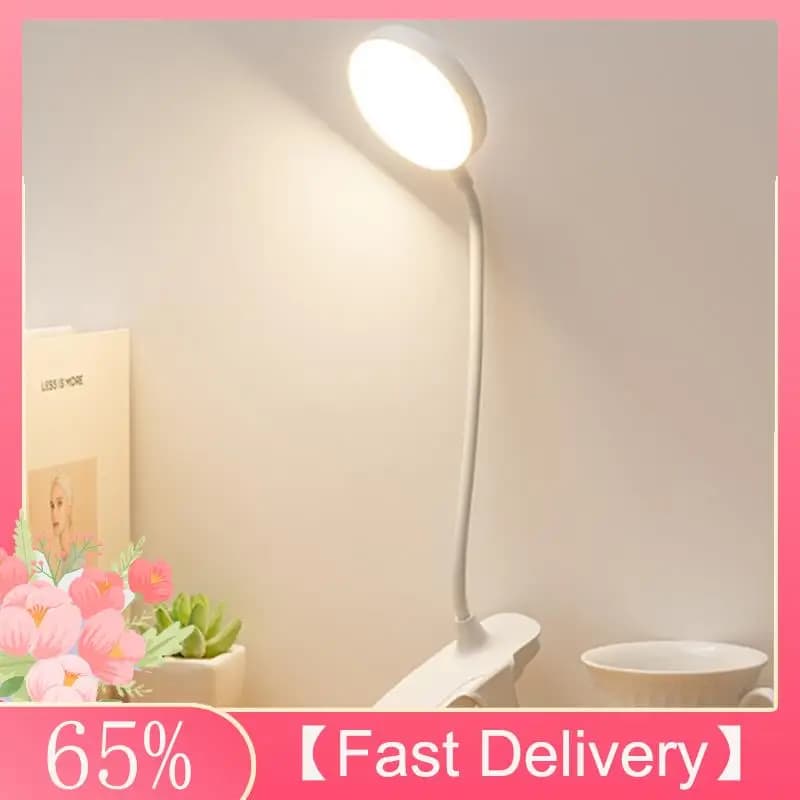 A61Z Offerte Lampada da lettura con clip Lampada da libro a LED con dimmerazione a 3 livelli, collo di cigno flessibile per letti Scrivanie-Luce notturna delicata per gli occhi