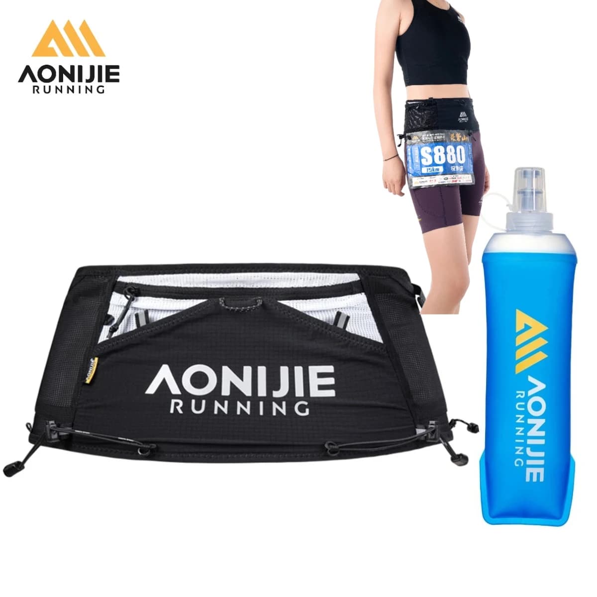 W8141 AONIJIE Mont Blanc 2.0 Running Waist Pack Professional Trail Running Belt Large Capacity Marathon Training Hydration Bag