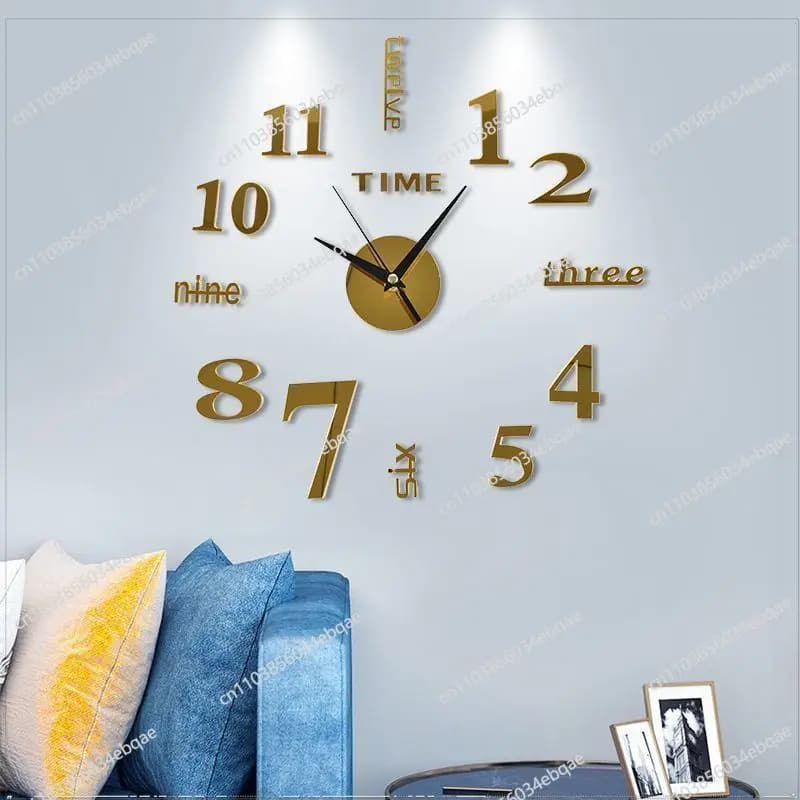 Orologio 3D Sveglia Parete Soggiorno Internet Celebrity Orologio da parete