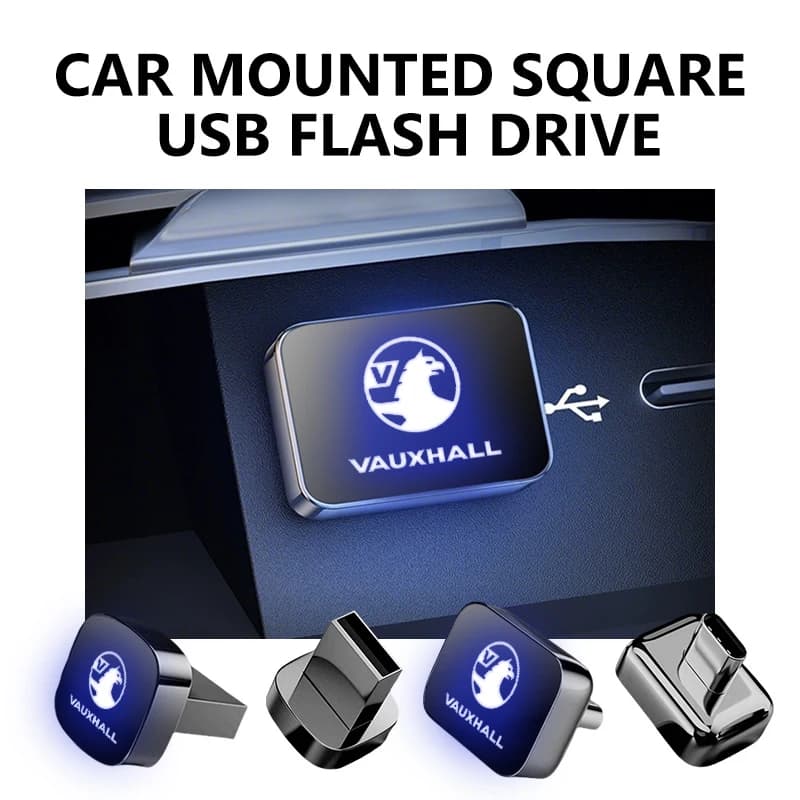 Car Dashboard Portable Storage 32GB/64GB Square USB Flash Drive For Vauxhall VXR Dokker Lodgy Logan Astra G J H