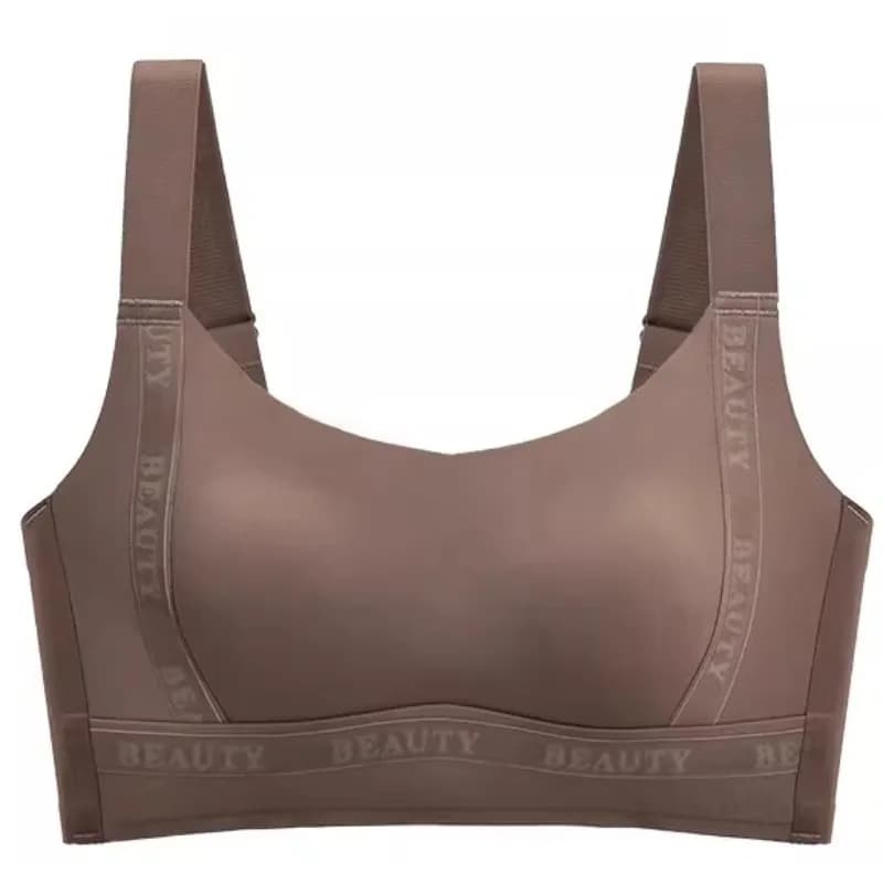 Reggiseno estivo in seta ghiacciata rinfrescante da donna, senza cuciture, copertura completa, con orecchie di coniglio, minimizzatore, per seni grandi, supporto laterale, anti-cedimento, senza ferretto, ultra sottile