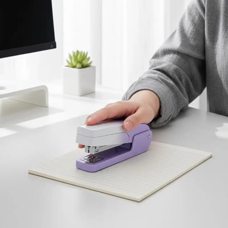 360 Rotating Heavy Duty Stapler Non-Slip Base Easily Staples Long Sheets for Home Office School Use