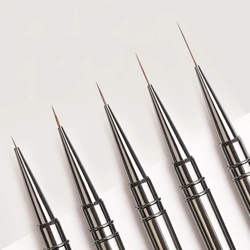 Unghie Art Liner Pennelli Striping Disegno Linee allungate Pittura 6/9/12/15/18mm Strumento per manicure professionale per unghie ZJS02