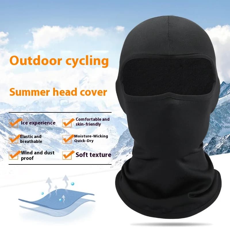 Motorcycle Waist Mask Full Face Drying Fast Anti-UV Motocross Motobike Running helmet Lining MTB Windscreen Men's Copricapo