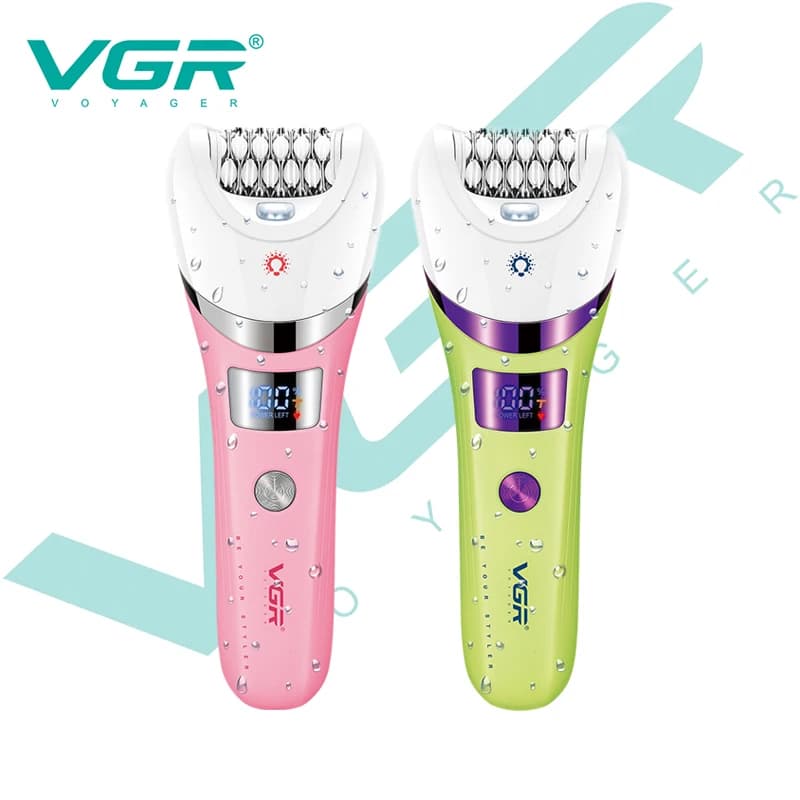 Multifunction set 5 in 1 VGR V-759 for hair shaving, body hair removal device with alloy blade for deep cleaning.