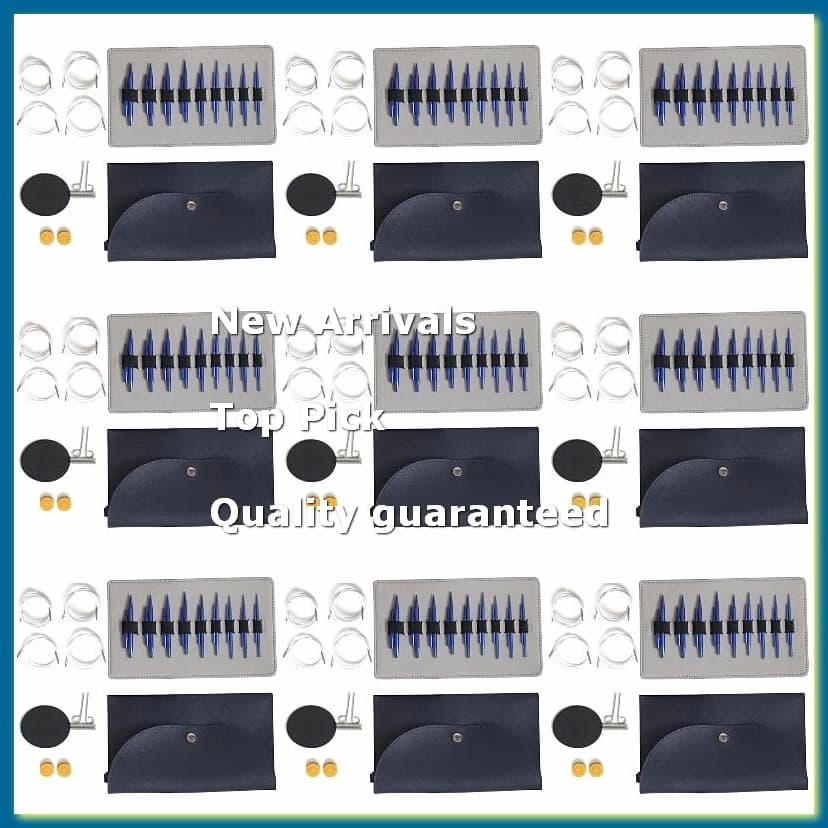 6Pack X(5+8 Sleeve Needle Aluminum Oxide Removable Interchangeable Circular Needle Set Knitting Tool