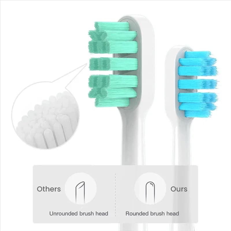 Replacement heads for electric toothbrush Xiaomi Mijiat300/T500 Soft bristles with sealed caps Package- A77G
