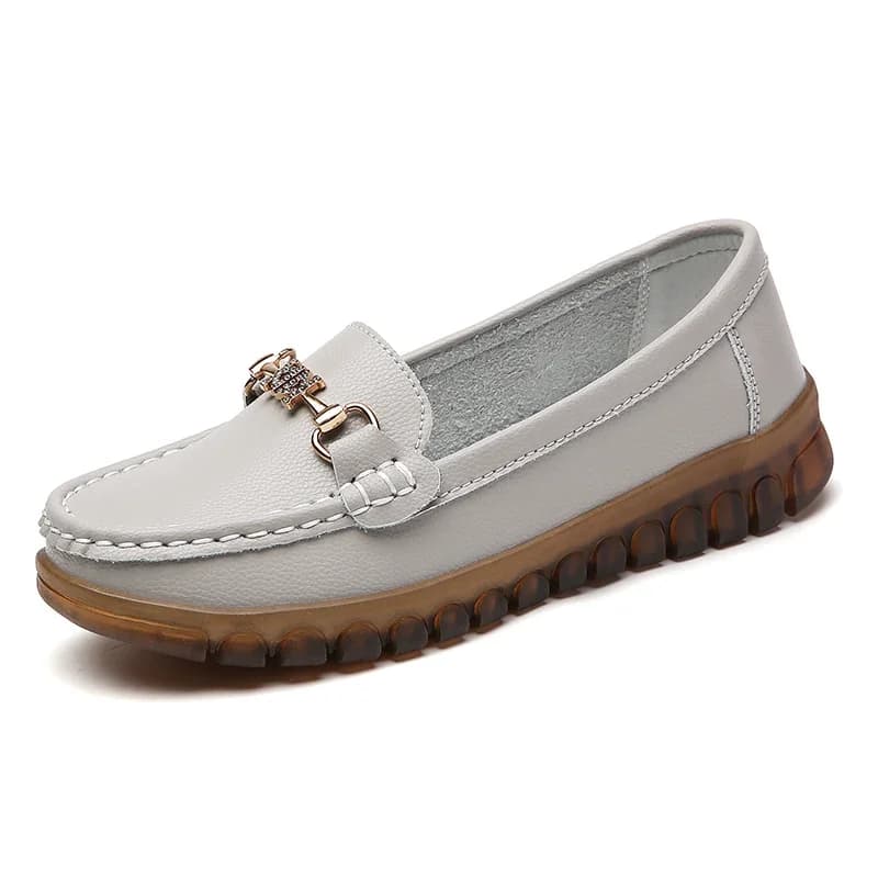 Scarpe Casual da Donna, Mocassini in Pelle Leggeri e Antiscivolo, Nuova Moda Primavera-Estate, Scarpe Comode per Mamme, Taglie Grandi