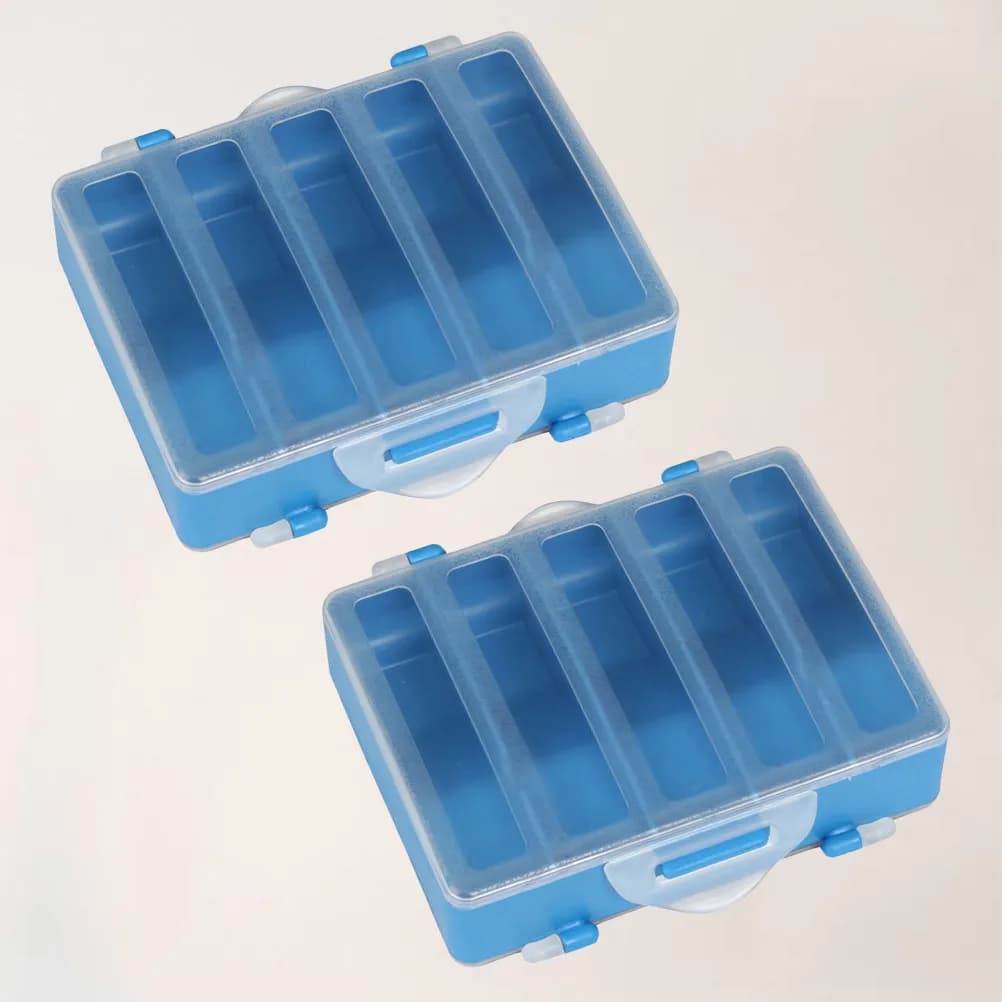 2 Pezzi Scatola Organizer per Ami da Pesca, Custodia Impermeabile a Doppio Lato per Attrezzatura da Pesca, Esche Artificiali, Ami e Accessori per la Pesca a Mosca