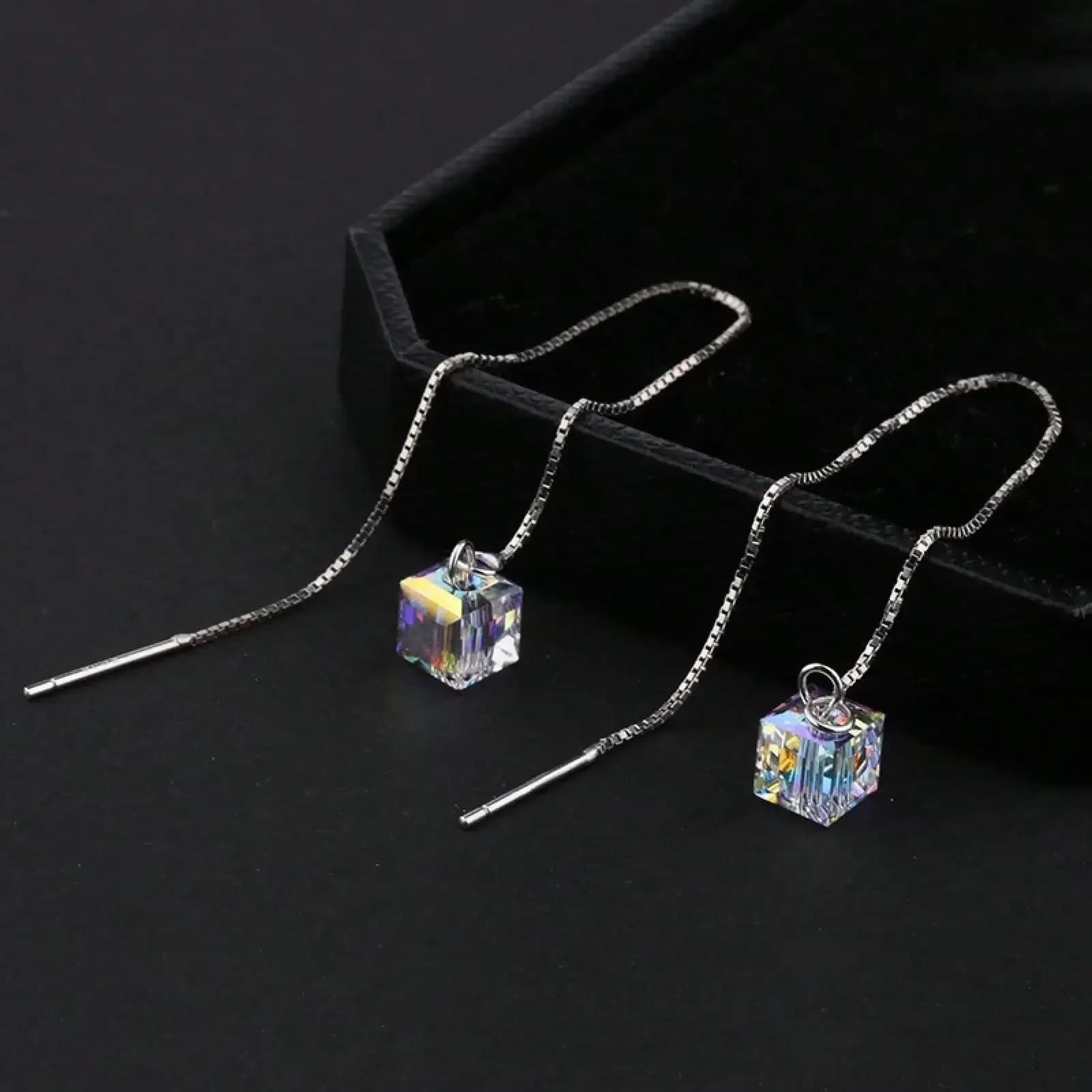 Orecchini quadrati alla moda - Gioielli versatili e delicati per feste, regali perfetti per la famiglia e gli amici, accessori per la creazione di gioielli in lega