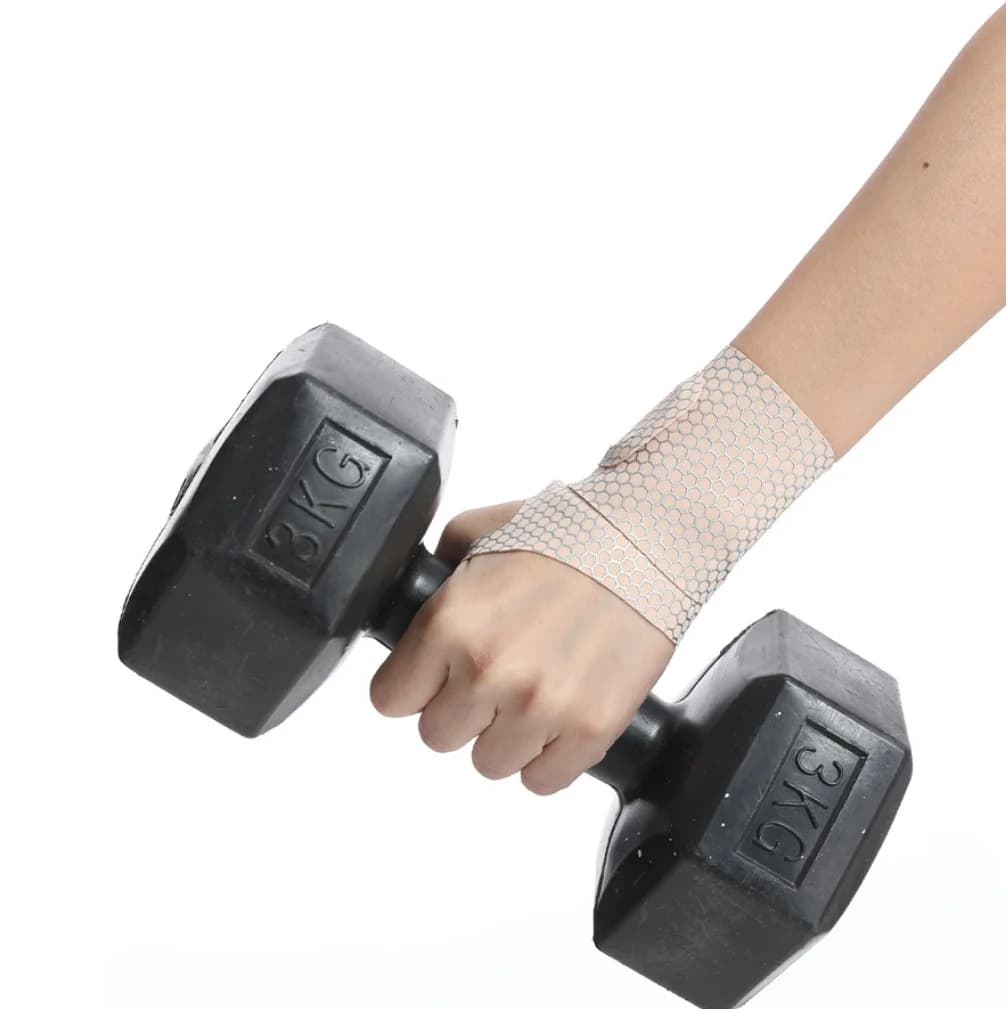 Supporto per Polso Traspirante, Elastico e Delicato sulla Pelle, Fascia Compressiva Sportiva per Fitness, Badminton, Tennis, Protezione per il Polso