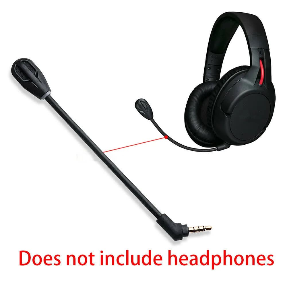 Microfono di ricambio flessibile da 3.5mm Mic Boom per Kingston HyperX Cloud Flight/Flight S Gaming Headset