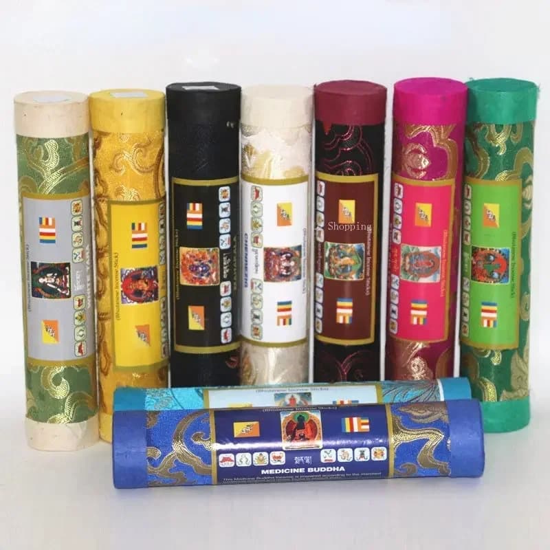 Incenso tibetano butanese Incenso con filo naturale Incenso fatto a mano per la casa Camera da letto Aromaterapia Lenisce lo spirito e aiuta il sonno