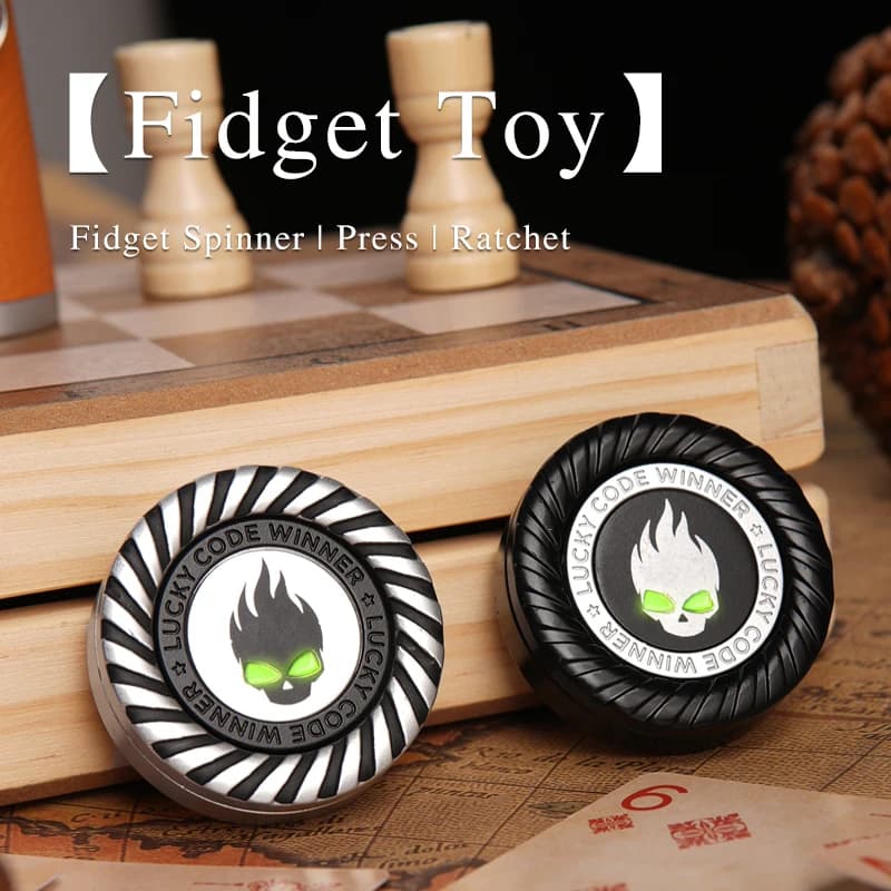 EDC Metallo Magnetico Agitarsi Giocattolo Sollievo dallo stress Anti-ansia Spinner Slider Fuoco sensoriale per adulti Regalo per uomini Donne Bambini ADHD