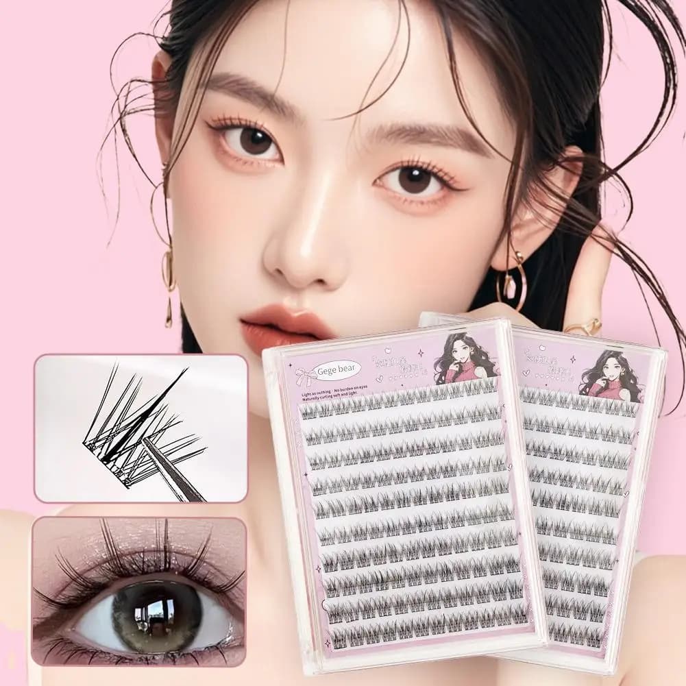 Non-adhesive fake eyelashes in the shape of sunflowers Remove the eyes Reusable Segmentate Facial Eyelash Makeup Tool Eye Souls New Beauty R2J7