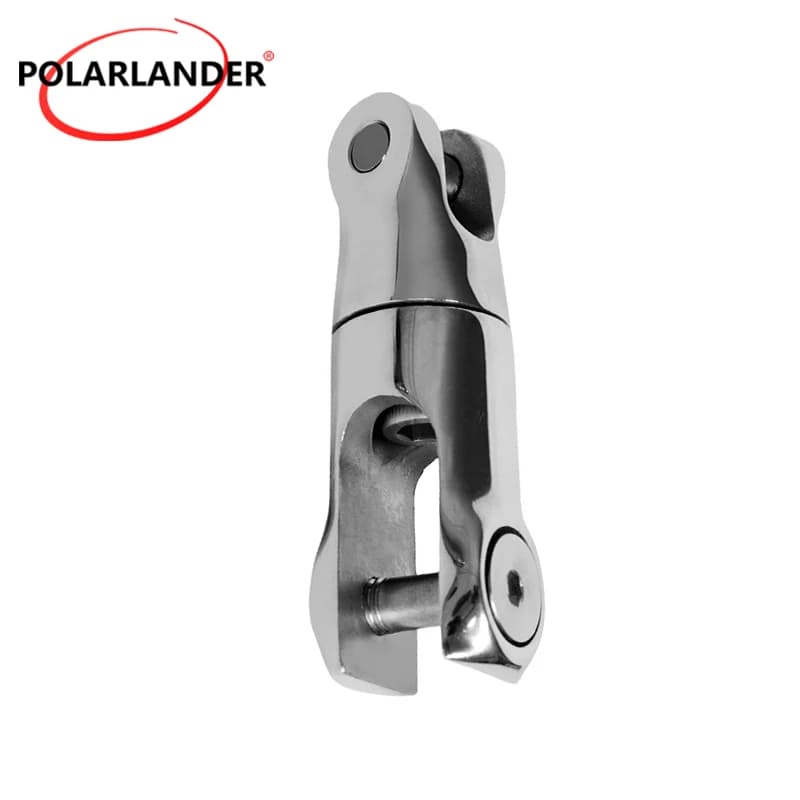 1Pcs 3/8"-1/2" 316 Stainless Steel Anchor Chain Swivel Connector Mirror Polished Multi-Directional Boat Mooring Roller