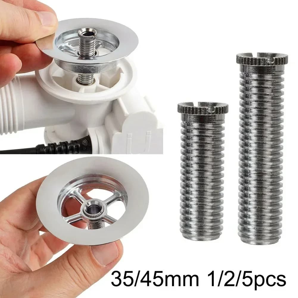 1/2/5pc 35mm /45mm lavello da cucina cestello filtro scarto filettato connettore a vite utensili da cucina in acciaio inossidabile